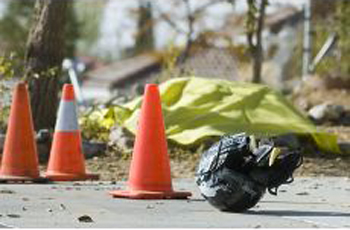Victorville California Motorcycle Accident Scene