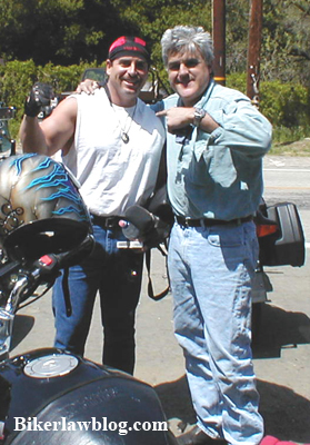 Jay Leno with California Biker and Motorcycle Lawyer Norman Gregory Fernandez