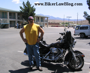 California Biker Motorcycle Injury Accident Lawyer Attorney Norman Gregory Fernandez, Esq. in Kingman, Arizona for the Laughlin River Run 2007