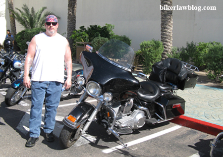 California Motorcycle Accident Attorney Norman Gregory Fernandez at the Laughlin River Run 2010