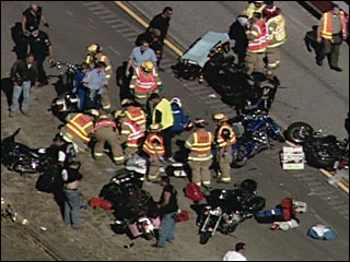massive 30 motorcycle accident in Oregon