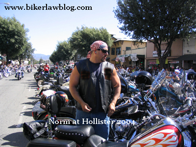 Norman Gregory Fernandez at the Hollister Biker Rally 2004