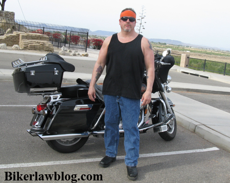 California Biker Lawyer and Motorcycle Attorney Norman Gregory Fernandez at the 2010 Yuma Prison Run