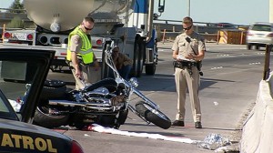Scene of fatal Love Ride accident on the 5 Freeway.