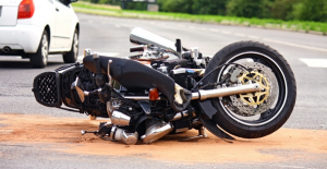 motorcycle accident scene