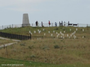 Last Stand Hill as seen from the visitors center