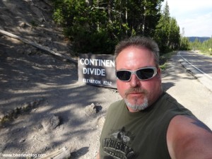 Motorcycle Accident Attorney Norman Gregory Fernandez at the Continental Divide, Yellowstone Park 8-2013