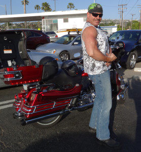 Biker and Motorcycle Accident Lawyer Norman Gregory Fernandez clowning around in San Clemente, CA