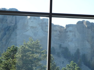 The view from our table at Mount Rushmore Sturgis 2015
