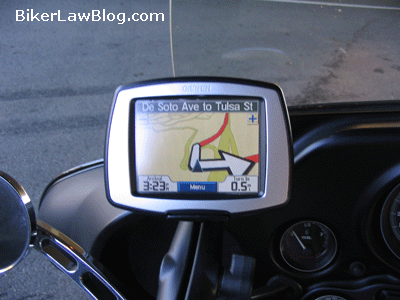 California Motorcycle Lawyer Norman Gregory Fernandez discusses GPS units for motorcycles.