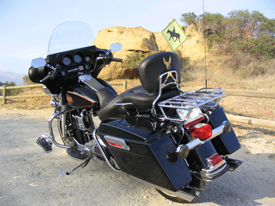 California Motorcycle Biker Lawyer Attorney Norman Gregory Fernandez Harley Davidson Electra Glide.