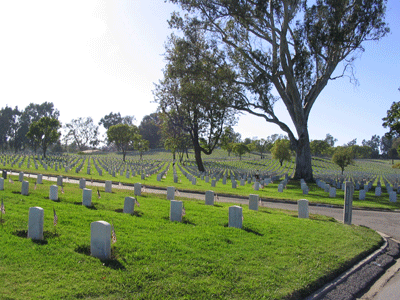 West Los Angeles National Cemetery On Memorial Day