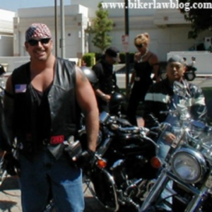Anaheim California Motorcycle Accident Lawyer Norman Gregory Fernandez on a motorcycle run