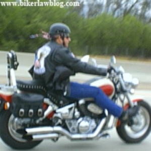 Calabasas California Motorcycle Lawyer Norman Gregory Fernandez riding on the 101