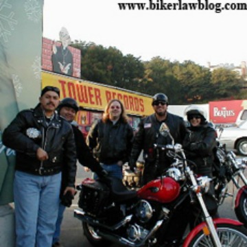 California Motorcycle Accident Attonrey Norman Gregory Fernandez with group of riders in Los Angeles California