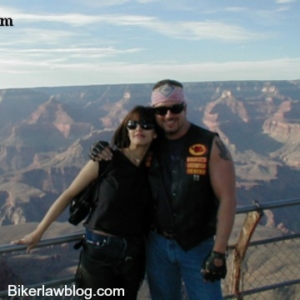 Indio Motorcycle Accident Lawyer Norman Gregory Fernandez with ex wife Liz at Grand Canyon