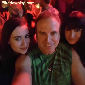 Costa Mesa Motorcycle Lawyer Norman Greogory Fernandez wth special friends Polina and Natalia