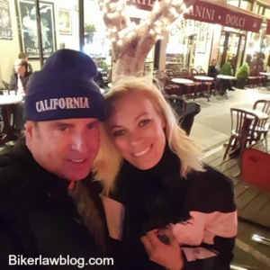 El Segundo Motorcycle accident Lawyer Norman Gregory Fernandez with friend Lena in San Francisco
