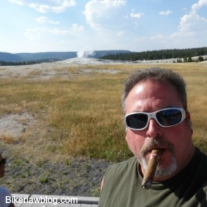 Eureka motorcycle accident lawyer norman gregory fernandez at old faithful at yellowstone national forest
