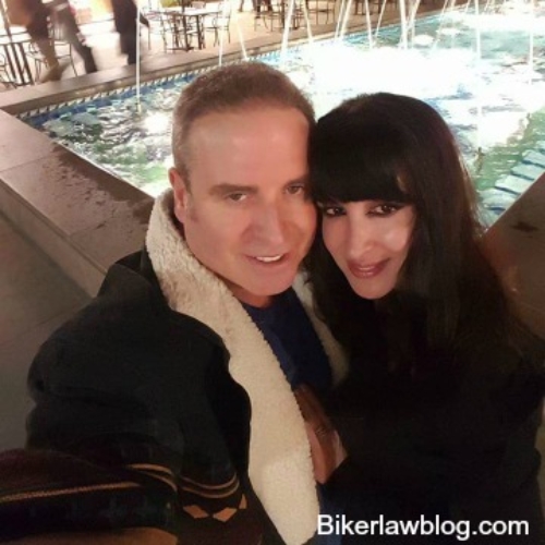 Garden Grove Motorcycle Accident Lawyer Norman Gregory Fernandez with special friend natalia at the Irvine Spectrum