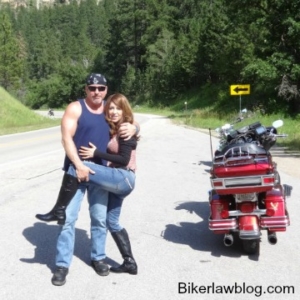 Hayward Motorcycle Accident Lawyer Norman Gregory Fernandez with special friend helena in the black hills of south dakota