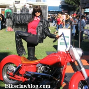 Hollister California Motorcycle Accident Norman Gregory Fernandez's special friend Elizabeth at the Hollister Motorcycle Rally