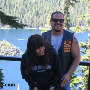 Inglewood motorcycle accident lawyer norman gregory fernandez with ex wife liz at lake tahoe