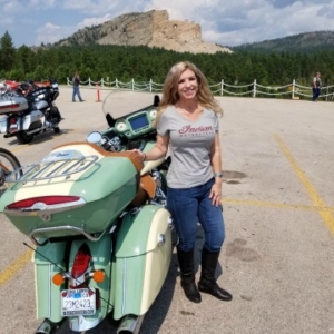 Little Teri, Biker Lawyer Norman Gregory Fernandez’s wife at Crazy Horse 2018