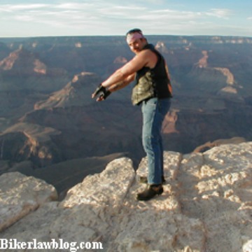 Needles California Motorcycle Accident Attorney Norman Gregory Fernandez at the Grand Canyon