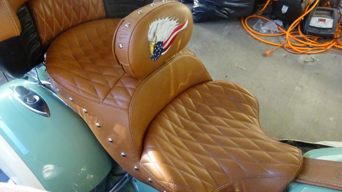 My review of the Russell Day Long, Custom Motorcycle Seat for Indian Roadmaster, by Biker Lawyer Norman Gregory Fernandez
